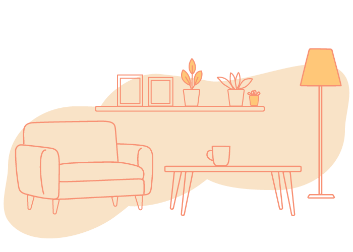 家具やモノのイラスト